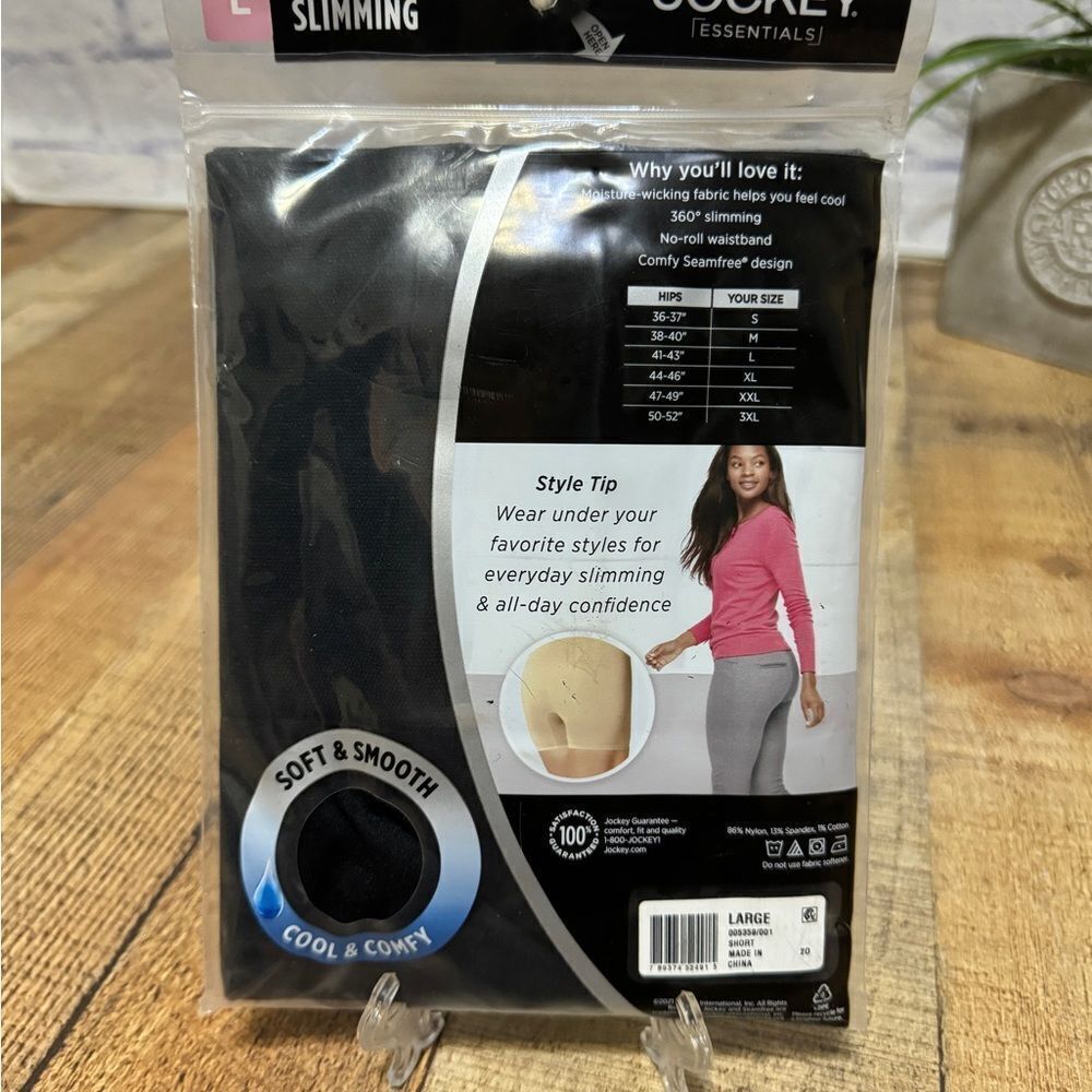 Jockey Essentials black Women's Soft Cool Slimming High Waisted Brief Size S NEW - Picture 4 of 6